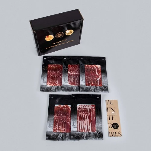 CONFEZIONE 5: 5 CONFEZIONI DI SPALLA DI PROSCIUTTO IBERICO DI PURA RAZZA IBERICA TAGLIATA A MACCHINA CONFEZIONE 5: 5 CONFEZIONI DI SPALLA DI PROSCIUTTO IBERICO DI PURA RAZZA IBERICA TAGLIATA A MACCHINA