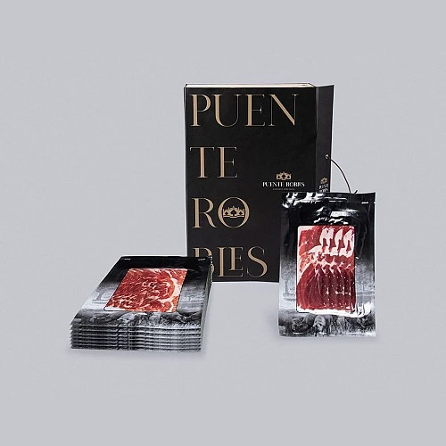 CONFEZIONE CEBO CAMPO: 15 CONFEZIONI DI PROSCIUTTO CEBO DE CAMPO IBERICO AL 50% (AFFETTATO A MACCHI CONFEZIONE CEBO CAMPO: 15 CONFEZIONI DI PROSCIUTTO CEBO DE CAMPO IBERICO AL 50% (AFFETTATO A MACCHI
