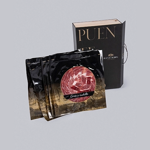 PRENDI 6 E PAGHI 5: BUSTINE DA 100 GR. DI PROSCIUTTO IBERICO ALIMENTATO A GHIANDE 50%. PRENDI 6 E PAGHI 5: BUSTINE DA 100 GR. DI PROSCIUTTO IBERICO ALIMENTATO A GHIANDE 50%.