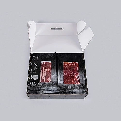 SPALLA DI CEBO DE CAMPO IBERICO 50% RAZZA IBERICA (AFFETTATA A MACCHINA) SPALLA DI CEBO DE CAMPO IBERICO 50% RAZZA IBERICA (AFFETTATA A MACCHINA)